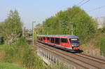 642 723 mit weiterem Bruder als RE Crailsheim-Heilbronn am 17.04.2020 bei Öhringen-Cappel.
