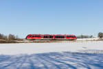 Unbekannter 642 als RB Öhringen-Hessental am 13.02.2021 an der Rastanlage Hohenlohe Süd.