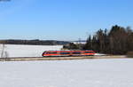 642 *** als RE 57526 (Augsburg Hbf-Memmingen) bei Laubers 14.2.21