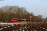 642 031 als RE 16571 (Nordhausen-Erfurt Hbf) bei Wasserthaleben 24.2.21