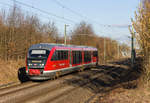 642 223 als RB83 Hessental-Öhringen am 27.02.2021 bei Öhringen-Cappel.