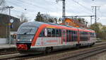 DB Regio AG - Region Nordost mit  642 539  am 06.04.22 auf Dienstfahrt durch den Bf.