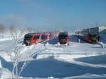 voller Bahnhof im Kurort Altenberg (Erzgeb) am 22.01.2006