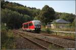 642 197 fhrt am 22.09.07 als RB nach Olbernhau in den Bf Hetzdorf im Flhatal ein.