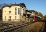 Desiro 642 646 als RB 17930 Pirna - Bad Schandau in Sebnitz, 15.10.2007
