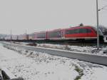 Eine Dreifachtraktion  Desastrios  bei der Fahrt als RE von Erfurt Hbf nach Magdeburg Hbf, hier kurz vor Smmerda.