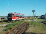 DB 642 070 als RE 16112 von Erfurt Hbf nach Nordhausen, in Khnhausen; 24.08.2009