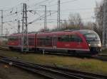 Einfahrender Desiro 642 685 aus Tessin fuhr am 05.Dezember 2009 in Rostock Hbf ein um dann weiter nach Wismar zufahren.