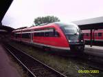 Desiro 642 217 steht am 9.9.05 in Lindau Hbf bereit um seine Fahrt nach Augsburg anzusetzen.