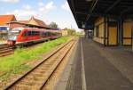 DB 642 193 als RB 27953 nach Dessau Hbf, im Bf Kthen; 14.09.2011