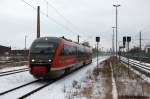 642 165/665 als RB13 (RB 17963) von Stendal nach Rathenow, bei der einfahrt in den Rathenower Hbf.