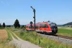 642 083 als RB nach Augsburg Hbf in Sontheim (Schwab) am 18.07.2012