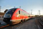 Desiro 642 614 im Abendlicht.