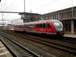 BR 642 als RB13 nach Stendal im Hauptbahnhof Wolfsburg.(2.4.2013)   