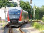 642 696 verlsst am 03.07.2013 den Zwickauer Hauptbahnhof mit Ziel Johanngeorgenstadt.