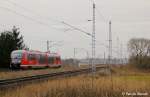 642 184 Desiro als S2 Güstrow -> Schwaan am 23/11/13 seinem Nächsten halt Lüssow-(Meckl) entgegen.