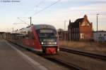 642 699-2 als RB13 (RB 17964) von Rathenow nach Stendal, bei Ausfahrt aus Rathenow.