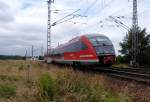 642 022 mit Regionalexpress aus Erfurt kurz vor Nordhausen.