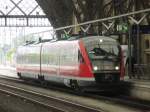 Baureihe 642 041 am Gleis 17 in Dresden Hauptbahnhof als RE 5793 nach Wroclaw.