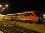 642 721 der Regio DB mit Fussballwerbung am 29.06.2014 in Aschersleben 