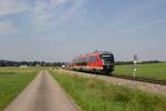 642 005 als RB 57525 (Memmingen - Augsburg Hbf) in Sontheim (Schwab) am 24.07.14