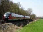 DB Regio Hessen 642 570 + 642 xxx am 09.04.15 bei Kilianstädten 