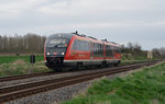 Aus Dessau kommend war 642 227 am 07.04.16 unterwegs nach Aschersleben.