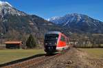 642 080 mit RB 32932 bei Oberstdorf (04.03.2007)