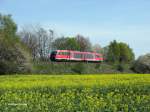 Ein DESIRO als RB 17925 Bad Schandau - Neustadt - Pirna am km 39 kurz vor Lohmen; 19.04.2007  