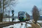 Am 20.12.2012 war der VBG Desiro noch im Dienst nach Selb Stadt.