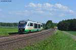 VT 25 als VBG 81122 Richtung Hof Hbf bei Oberteich, 23.05.2012