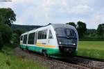 VT 10 mit VBG 81127 von Marktredwitz nach Regensburg bei Oberteich, 12.06.2013