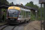 642 339 in Großröhrsdorf bei der Ausfahrt nach Dresden Hbf.