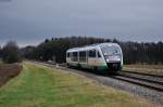 Eine der ersten Betriebstage der Oberpfalzbahn auf der Relation Regensburg-Schwandorf-Marktredwitz muss wegen Triebfahrzeugmangel von den Triebwagen der Vogtlandbahn (zu diesem Zeitpunkt trilex)