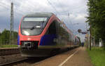 Ein Nachschuss von der Euregiobahn (RB20) kommt aus Düren,Stolberg-Altstadt-Rheinland nach Stolberg-Rheinland-Hbf und hält in Kohlscheid und fährt in Richtung Herzogenrath. 
Aufgenommen von Bahnsteig 1 in Kohlscheid.
Bei Sonnenschein und Wolken am Nachmittag vom 13.6.2018.