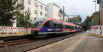 Zwei Euregiobahn (RB20) kommen aus Düren-Stolberg-Altstadt nach Alsdorf-Stolberg-Rheinland(Hbf) und kammen aus Richtung Aachen-Hbf und fahren in Aachen-Schanz ein und hielten in Aachen-Schanz und