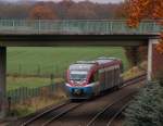 Einfahrt in den Bahnhof Feldhausen.