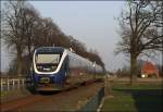 VT726 und VT706 werden in wenigen Minuten als RB67 (NWB81558)  DER WARENDORFER  die Kreisstadt Warendorf erreichen.