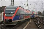 RB20 zum Alsdorf Annapark mit zwei Talents befahren bei der Einfahrt in den Aachener Hbf.