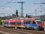 643 208 als RB20 aus Alsdorf-Annapark bei der Einfahrt in den Endbahnhof Aachen Hbf, 24.5.10