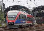 643 210 und 643 220-6 als RB11525/11575 nach Dren/Stolberg-Altstadt bei der Ausfahrt in Aachen Hbf, 1.6.10