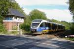 VT 703 (643 303+803) als NWB 75672 Holzminden-Paderborn am 22.06.2011 in Bad Driburg.