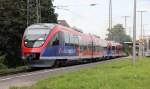Dieser DB Talent mit Euregiobahn Werbung fuhr am 17.08.2011 als RB 24 von Kln West in Richtung Euskirchen ab.