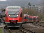 643 010 steht am 08.10.2012 mit der RB nach Bonn in Ahrweiler bereit.