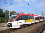 Talent-Triebwagen 1012 der Regiobahn in Richtung Kaarster See steht am 14.10.2006 in Neuss Hbf.