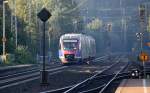 Zwei Euregiobahn (RB20) kommt aus Langerwehe-Stolberg-Altstadt nach Heerlen(NL) aus Richtung Aachen-West,Laurensberg,Richterich und hält in Kohlscheid und fährt in Richtung Herzogenrath.