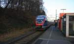 Die Euregiobahn (RB20) kommt aus Stolberg-Altstadt(Rheinland) nach Sankt.Jöris.