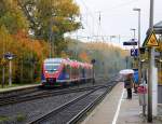 Zwei Euregiobahn (RB20) kommen aus Langerwehe-Stolberg-Altstadt nach Heerlen(NL) aus Richtung Aachen-West,Laurensberg,Richterich und hielten in Kohlscheid und fahren in Richtung Herzogenrath.