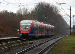 Zwei Euregiobahn (RB20) aus Eschweiler-Sankt-Jöris nach Düren-Stolberg-Altstadt und kommen die Kohlscheider-Rampe hoch aus Richtung Herzogenrath und halten in Kohlscheid und fahren in