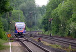 Die  Euregiobahn (RB20) aus Langerwehe nach  Alsdorf-Annapark aus Richtung Aachen-West,Laurensberg,Richterich und hält gleich in Kohlscheid und fährt in Richtung Herzogenrath.